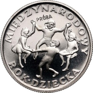 PRL, 20 złotych 1979, Międzynarodowy Rok Dziecka, PRÓBA, nikiel