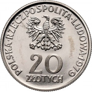 PRL, 20 złotych 1979, Międzynarodowy Rok Dziecka, PRÓBA, nikiel