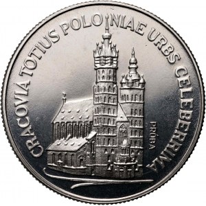Volksrepublik Polen, 20 Zloty 1981, St. Marienkirche in Krakau, PRÓBA, Nickel