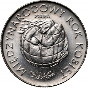 Volksrepublik Polen, 20 Zloty 1975, Internationales Jahr der Frau, PRÓBA, Nickel