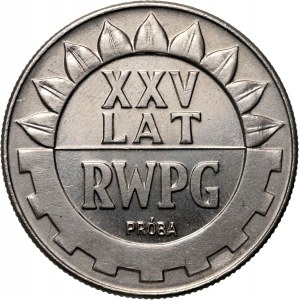 PRL, 20 złotych 1974, XXV lat RWPG, PRÓBA, nikiel