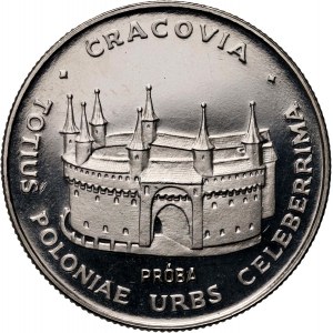 Polská lidová republika, 20 zlotých 1981, Barbakan v Krakově, PRÓBA, nikl