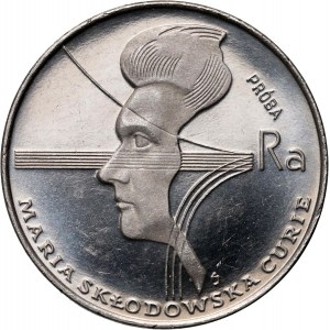 PRL, 100 Zloty 1974, Maria Skłodowska-Curie, PRÓBA, Nickel