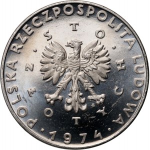 PRL, 100 Zloty 1974, Maria Skłodowska-Curie, PRÓBA, Nickel