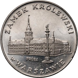 PRL, 100 gold 1974, Royal Castle in Warsaw, PRÓBA, nickel