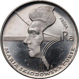 PRL, 100 zlotých 1974, Maria Skłodowska-Curie, PRÓBA, nikl