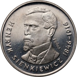 PRL, 100 Zloty 1977, Henryk Sienkiewicz, PRÓBA, Nickel