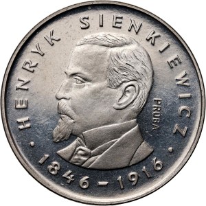 PRL, 100 zlotých 1977, Henryk Sienkiewicz, PRÓBA, nikel