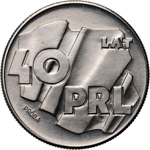 PRL, 100 złotych 1984, 40 lat PRL, PRÓBA, nikiel