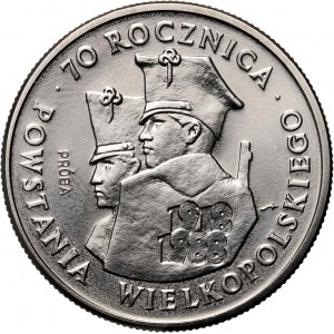 PRL, 100 złotych 1988, 70. rocznica Powstania Wielkopolskiego, PRÓBA, nikiel