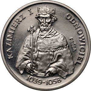 Volksrepublik Polen, 200 Zloty 1980, Kasimir I. der Wiederhersteller Halbpfosten, PROBE, Nickel
