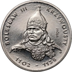 Poľská ľudová republika, 200 zlatých 1982, Bolesław III Wrymouth, PRÓBA, nikel