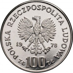PRL, 100 złotych 1978, Adam Mickiewicz, PRÓBA, nikiel