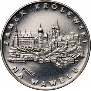 PRL, 100 zlotých 1977, královský hrad Wawel, PRÓBA, nikl