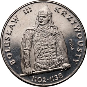 PRL, 200 złotych 1982, Bolesław III Krzywousty półpostać, PRÓBA, nikiel