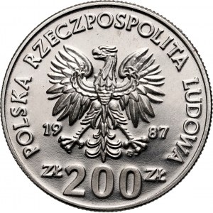 Polská lidová republika, 200 zlatých 1987, Hry XXIV. olympiády, SAMPLE, nikl