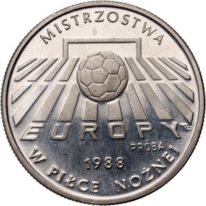 People's Republic of Poland, 200 gold 1987, ME soccer 1988, SAMPLE, nickel