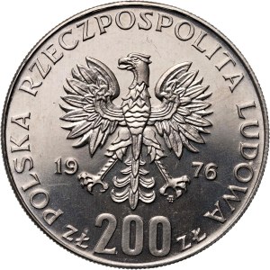 Polská lidová republika, 200 zlatých 1976, Hry XXI. olympiády, SAMPLE, nikl