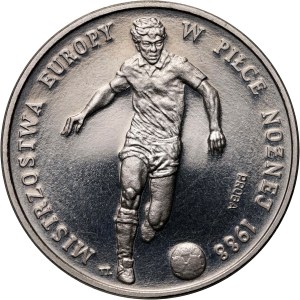 Volksrepublik Polen, 500 Zloty 1987, Fußball-Europameisterschaft 1988, PRÓBA, Nickel