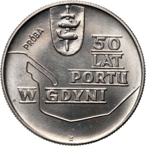 PRL, 10 zlotých 1972, 50 let přístavu Gdyně, PRÓBA, nikl