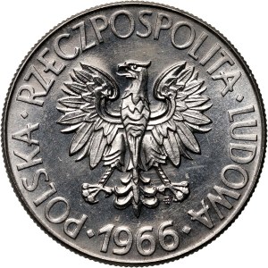 PRL, 10 Zloty 1966, Tadeusz Kościuszko, PRÓBA, Nickel