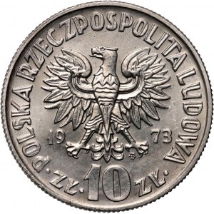 PRL, 10 Zloty 1973, Mikolaj Kopernik, PRÓBA, Nickel