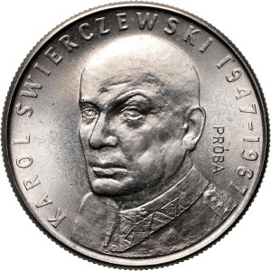 PRL, 10 zlotých 1967, Karol Świerczewski, PRÓBA, nikel
