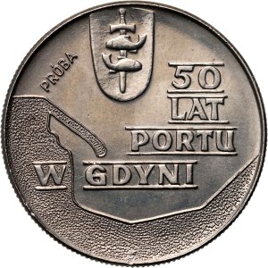 PRL, 10 Zloty 1972, 50 Jahre Hafen von Gdynia, PRÓBA, Nickel
