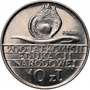 People's Republic of Poland, 10 gold 1973, 200 years of the Commission on National Education, SAMPLE, nickel