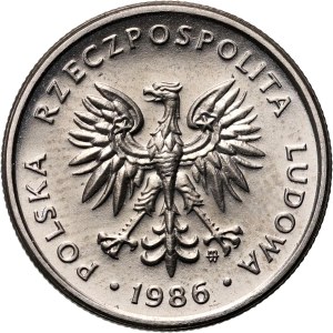 PRL, 2 Zloty 1986, PRÓBA, Nickel