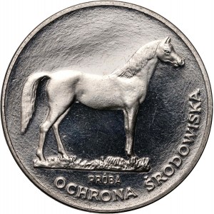 PRL, 100 zlotých 1981, Kôň, PRÓBA, nikel