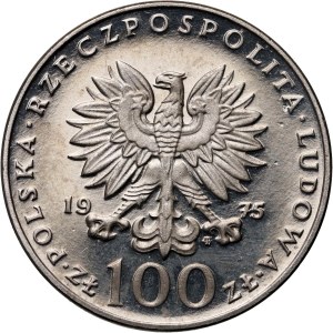 People's Republic of Poland, 100 gold 1975, Ignacy Jan Paderewski, SAMPLE, nickel
