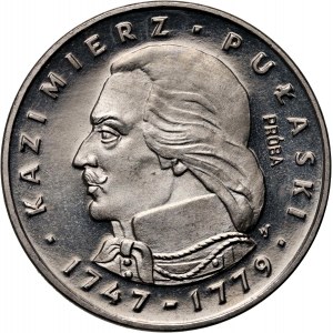 PRL, 100 złotych 1976, Kazimierz Pułaski, PRÓBA, nikiel
