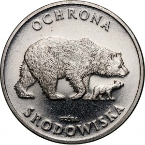 PRL, 100 złotych 1983, Niedźwiedzie, PRÓBA, nikiel