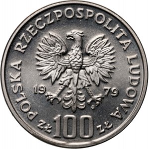 People's Republic of Poland, 100 gold 1979, Henryk Wieniawski, SAMPLE, nickel