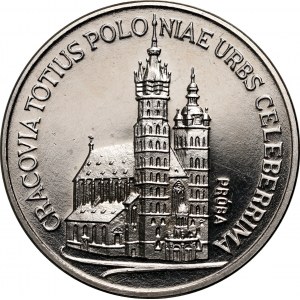 Polská lidová republika, 100 zlotých 1981, kostel Panny Marie v Krakově, PRÓBA, nikl