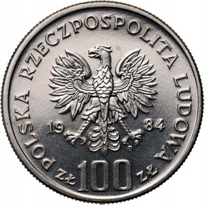 PRL, 100 Zloty 1984, Wincenty Witos, PRÓBA, Nickel