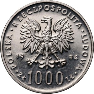 People's Republic of Poland, 1000 gold 1984, 40th anniversary of the People's Republic of Poland, SAMPLE, nickel