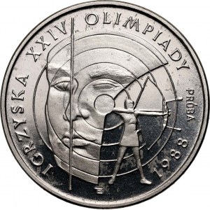 Polská lidová republika, 1000 zlatých 1987, Hry XXIV. olympiády 1988, SAMPLE, Nickel