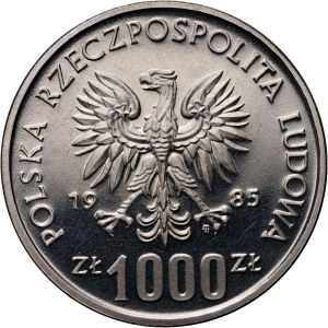 People's Republic of Poland, 1000 zloty 1985, Polish Mother's Memorial Health Center, SAMPLE, nickel