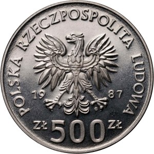 PRL, 500 Zloty 1987, XV ZIO 1988, PRÓBA, Nickel