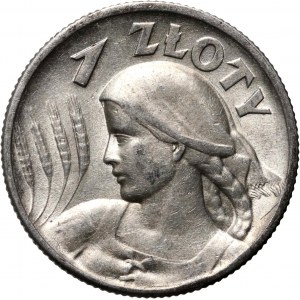 II RP, 1 złoty 1925, Londyn, Żniwiarka