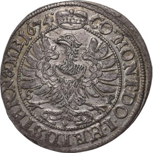 Sliezsko, vojvodstvo Olešnica, Sylvius Frederick, 6 krajcars 1674 SP, Olesnica