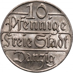 Freie Stadt Danzig, 10 fenig 1923, Berlín