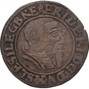 Schlesien, Herzogtum Legnicko-Brzeskie, Friedrich II., Pfennig 1543, Brzeg, KALKOWSKI