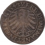 Schlesien, Herzogtum Legnicko-Brzeskie, Friedrich II., Pfennig 1543, Brzeg, KALKOWSKI