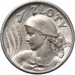 II RP, 1 złoty 1925, Londyn, Żniwiarka