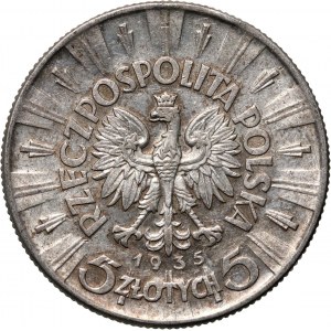 II RP, 5 Zloty 1935, Warschau, Józef Piłsudski