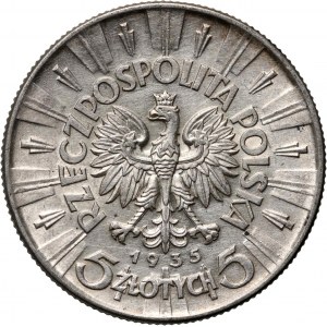 II RP, 5 Zloty 1935, Warschau, Józef Piłsudski