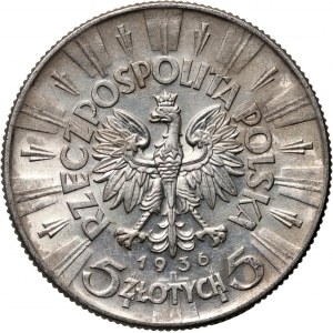 II RP, 5 złotych 1936, Warszawa, Józef Piłsudski